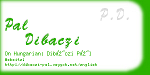 pal dibaczi business card
